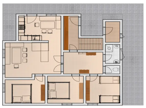 Casa Christine Garfrescha, Grundriss