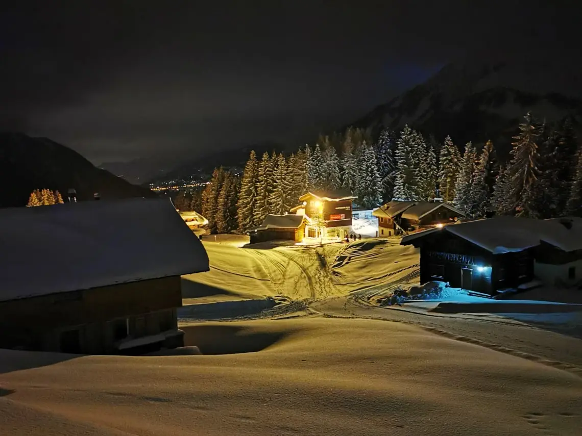 Abendstimmung auf Garfrescha, Casa Christine Garfrescha